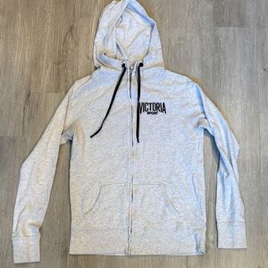 Victoria Sport Women's Light Gray Zip-Up Hoodie